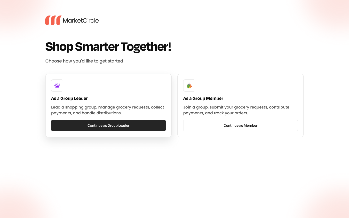 Create or join a group